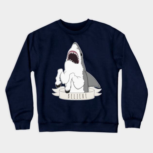 Shark Horse Crewneck Sweatshirt by Woah_Jonny